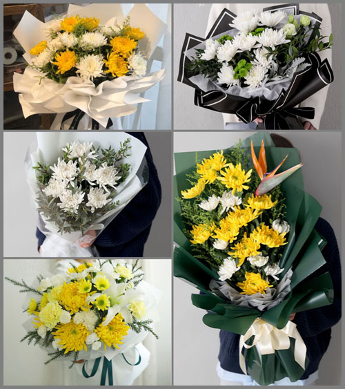 广东江门市蓬江区环市街道群星村白事花束代送